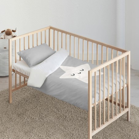 Bettbezug-Set Kids&Cotton Nadir Grau 100 x 120 cm