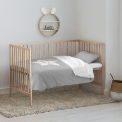 Bettbezug-Set Kids&Cotton Nadir Grau 100 x 120 cm