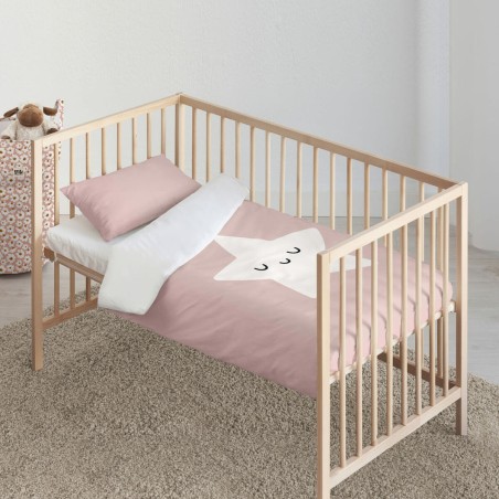 Bettbezug-Set Kids&Cotton Nadir Rosa 100 x 120 cm