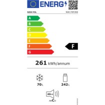 Kühl-Gefrierkombination NEWPOL NW170P2RE 312 L