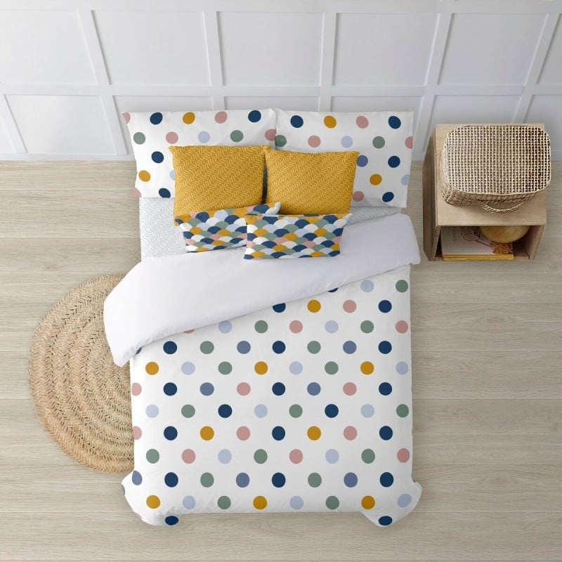 Housse de Couette Kids&Cotton Delhi Multicouleur 140 x 200 cm