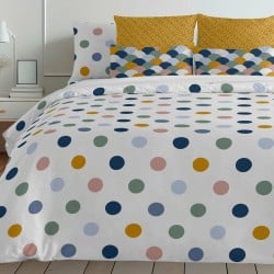 Housse de Couette Kids&Cotton Delhi Multicouleur 140 x 200 cm