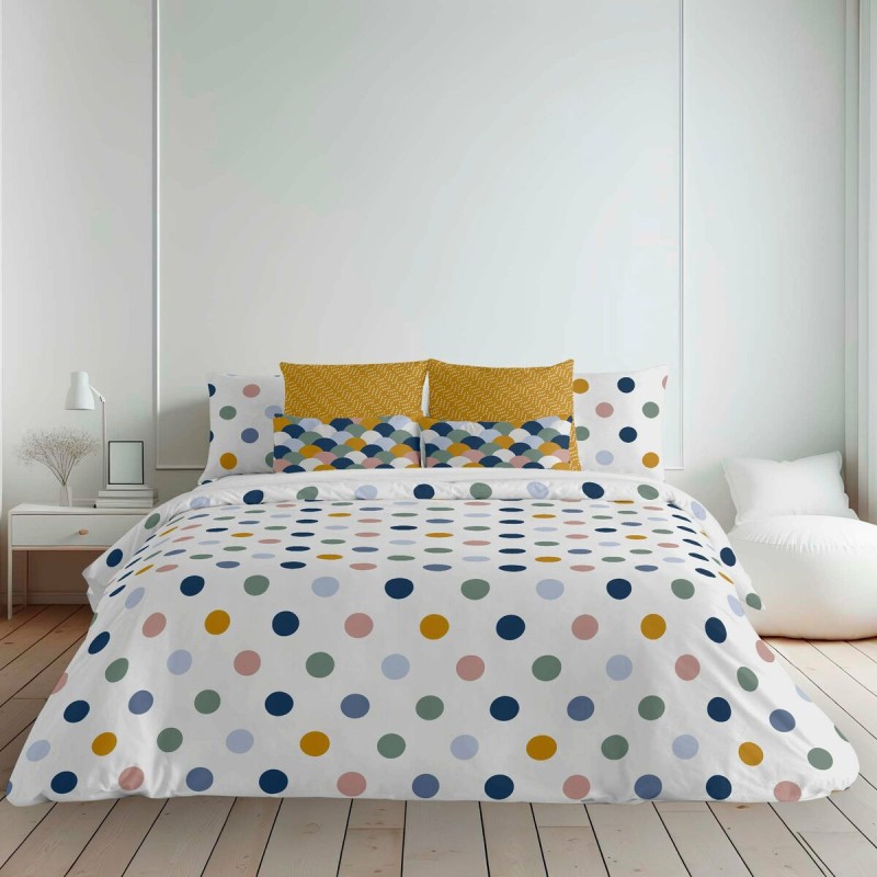 Housse de Couette Kids&Cotton Delhi Multicouleur 260 x 240 cm