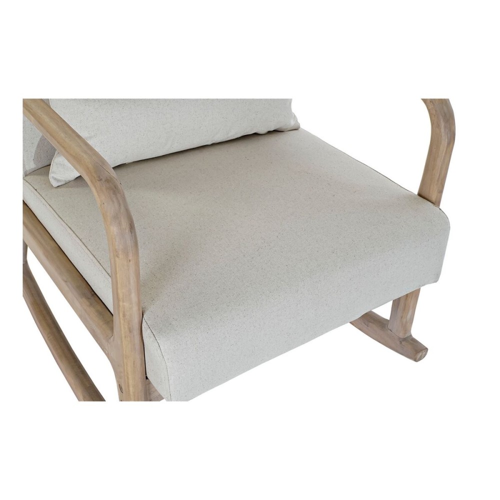 Sessel DKD Home Decor Beige natürlich Kautschukholz Sixties 66 x 85 x 81 cm