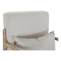 Sessel DKD Home Decor Beige natürlich Kautschukholz Sixties 66 x 85 x 81 cm