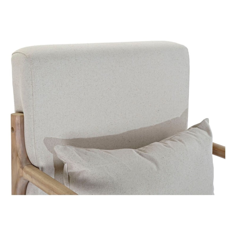 Sessel DKD Home Decor Beige natürlich Kautschukholz Sixties 66 x 85 x 81 cm