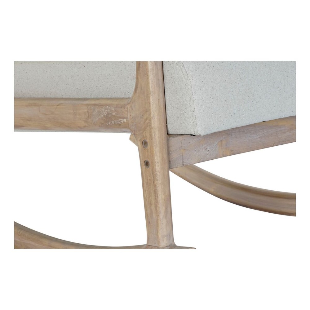Fauteuil DKD Home Decor Beige Naturel Bois d'hévéa Sixties 66 x 85 x 81 cm