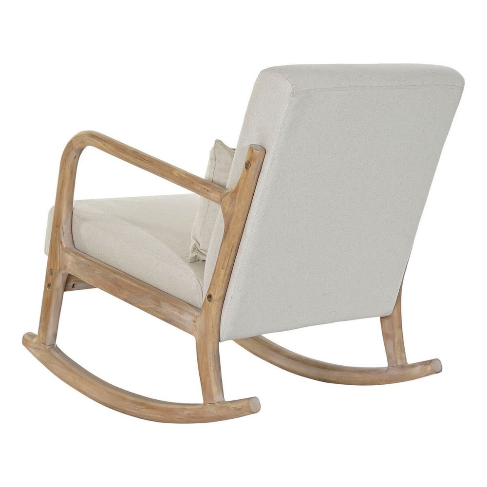 Sessel DKD Home Decor Beige natürlich Kautschukholz Sixties 66 x 85 x 81 cm