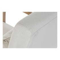 Sessel DKD Home Decor Beige natürlich Kautschukholz Sixties 66 x 85 x 81 cm