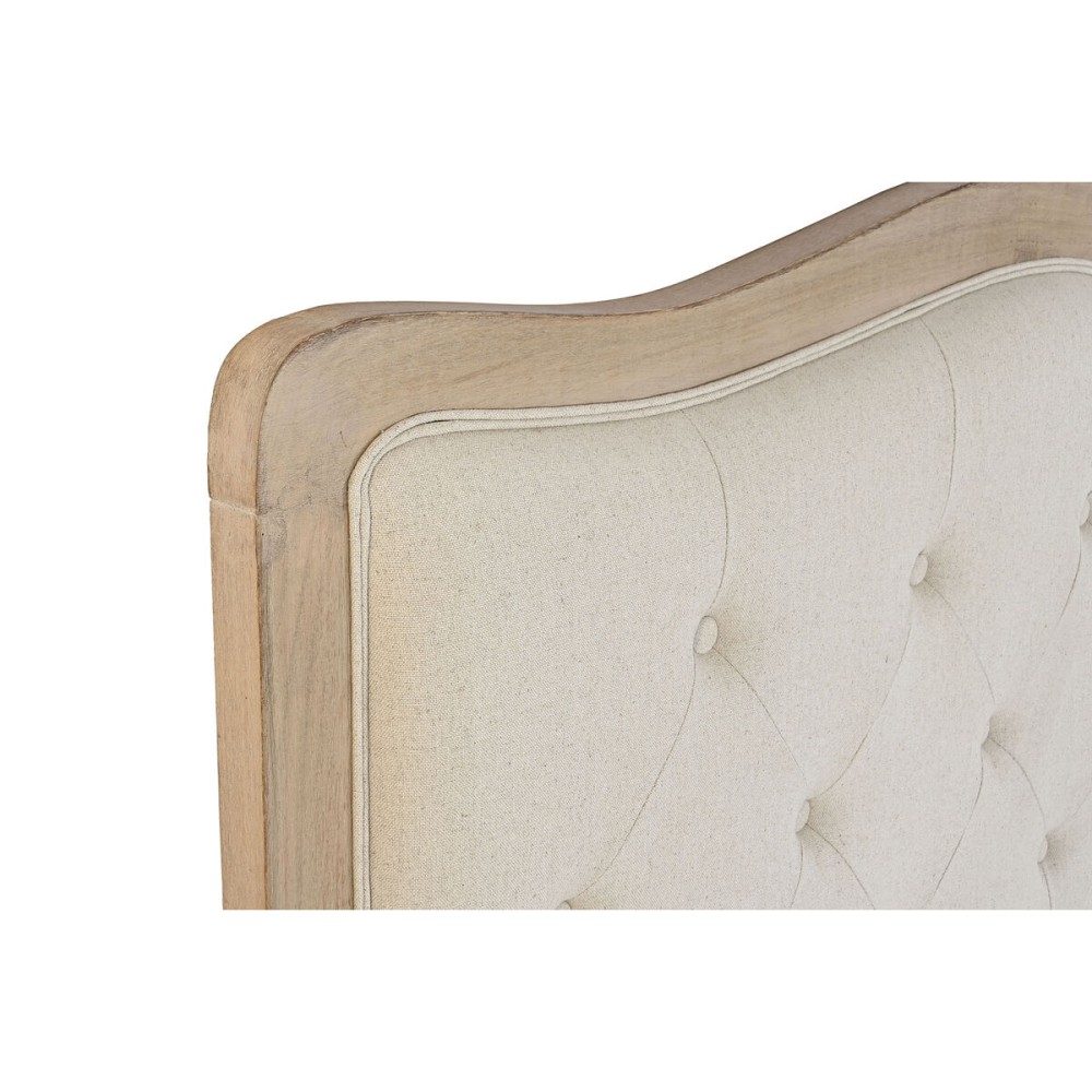 Kopfende des Betts DKD Home Decor Beige Kautschukholz 160 x 10 x 120 cm