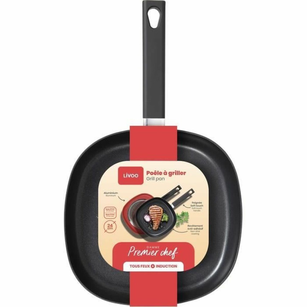 Grill Livoo Anti-adhérente Aluminium Ø 24 cm