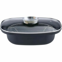 Poêle à frire avec panier GSW 414593 Noir verre Acier inoxydable Acier émaillé