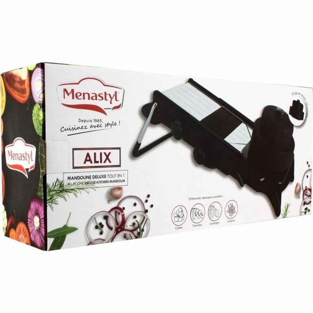 Grater Menastyl Steel polypropylene Stainless steel /Wood