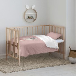 Bettbezug-Set Kids&Cotton Lavi Big Rosa 115 x 145 cm