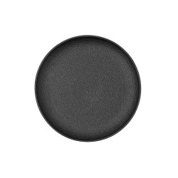 Assiette plate Bidasoa Fosil Noir Céramique 21,3 x 21,2 x 2,2 cm (8 Unités)