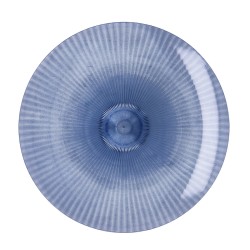 Flat Plate Quid Sunset Blue Plastic 26 cm (12 Units)