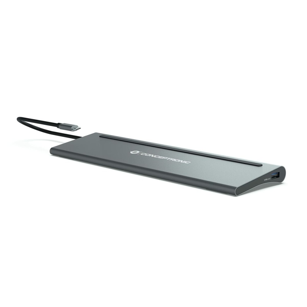 Hub USB Conceptronic 110518707101 Grau 100 W (1 Stück)
