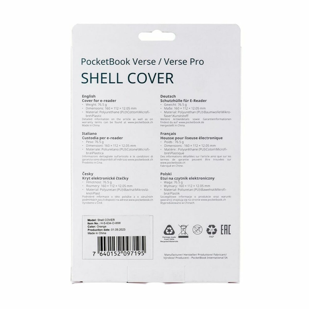 EBook Case PocketBook H-S-634-O-WW 6"