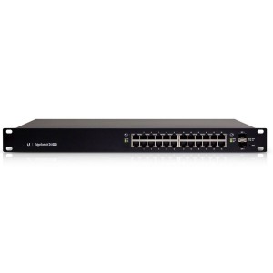 Schalter für das Netz mit Schaltschrank UBIQUITI ES-24-250W 24xGB 2xSFP