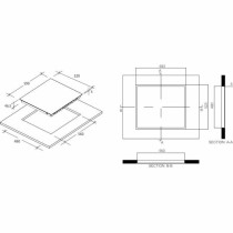 Platte aus Glaskeramik Rosieres RKD73CT 5500 W