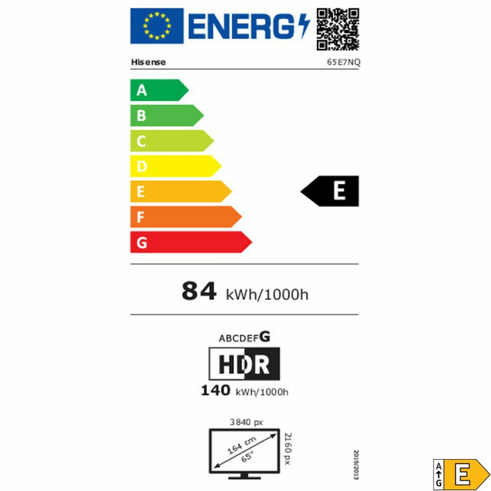 TV intelligente Hisense 65E7NQ 65" 4K Ultra HD LED HDR QLED