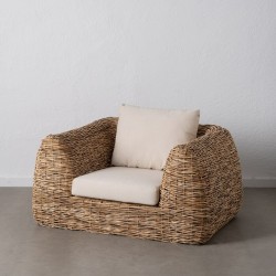 Sessel natürlich Rattan Foam 111 x 97 x 63 cm