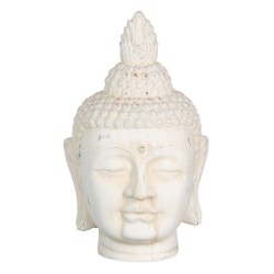 Deko-Figur Creme Buddha Orientalisch 19 x 18,5 x 32,5 cm