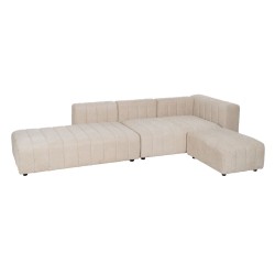 Sofa Beige Polyester Iron 150 x 100 x 66 cm