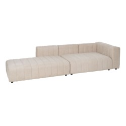 Sofa Beige Polyester Eisen 150 x 100 x 66 cm