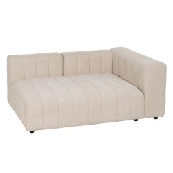 Sofa Beige Polyester Iron 150 x 100 x 66 cm