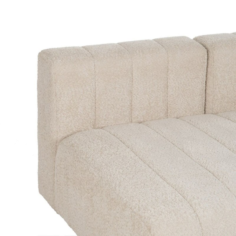 Sofa Beige Polyester Iron 150 x 100 x 66 cm