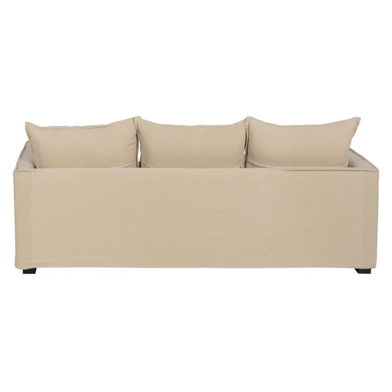 Dreisitzer-Sofa Beige 220 x 95 x 90 cm