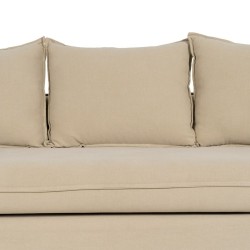 Dreisitzer-Sofa Beige 220 x 95 x 90 cm