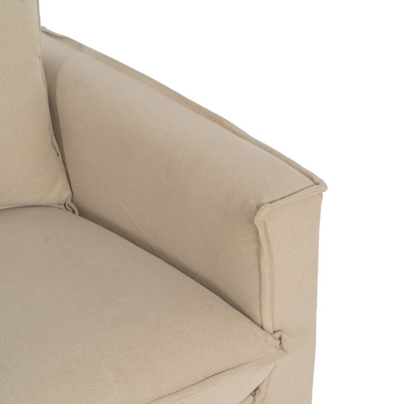 Dreisitzer-Sofa Beige 220 x 95 x 90 cm