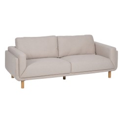 Dreisitzer-Sofa Beige 216 x 90 x 82 cm