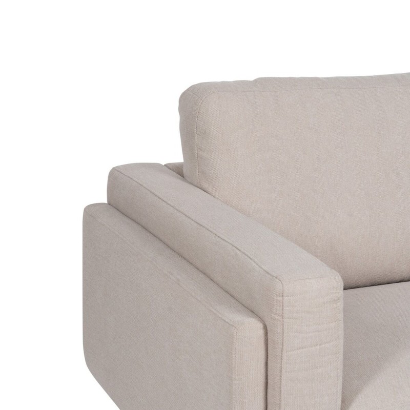 3-Seater Sofa Beige 216 x 90 x 82 cm