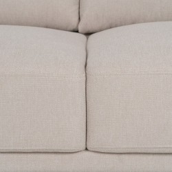 3-Seater Sofa Beige 216 x 90 x 82 cm