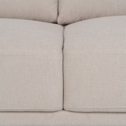 Dreisitzer-Sofa Beige 216 x 90 x 82 cm