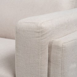 Dreisitzer-Sofa Beige 216 x 90 x 82 cm