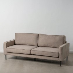 3-Seater Sofa Taupe 213 x 87 x 90 cm