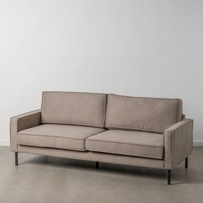 Dreisitzer-Sofa Taupe 213 x 87 x 90 cm