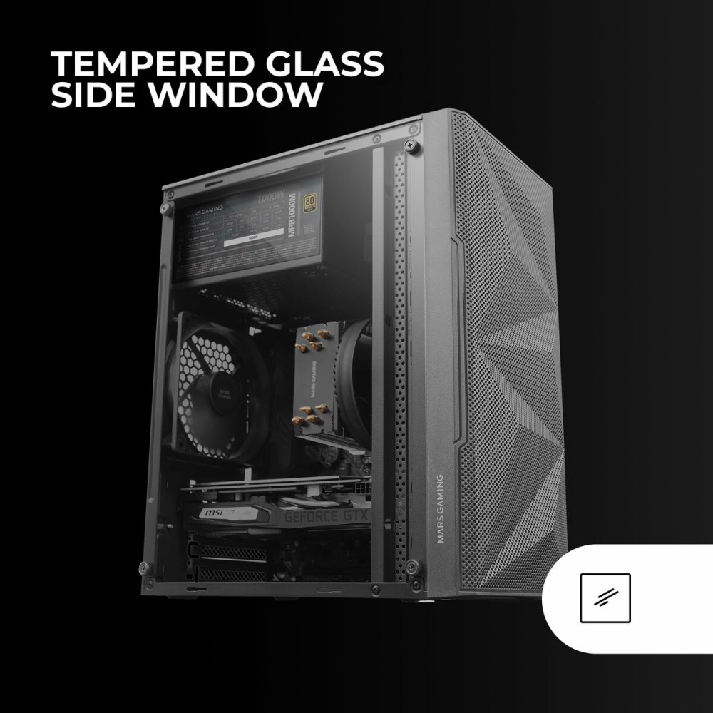 ATX Semi-Tower Gehäuse Mars Gaming MC1500 Schwarz
