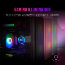 ATX Semi-Tower Gehäuse Mars Gaming MC300 Schwarz LED RGB RGB mATX