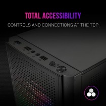 ATX Semi-Tower Gehäuse Mars Gaming MC300 Schwarz LED RGB RGB mATX