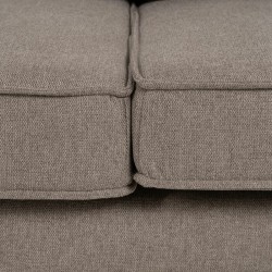 3-Seater Sofa Taupe 213 x 87 x 90 cm