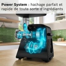 Zerkleinerer BOSCH Serie 6 MFWS660B Schwarz Metall Edelstahl Kunststoff 500 W