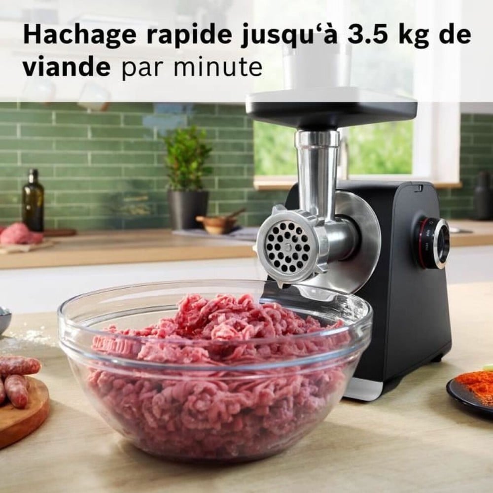 Zerkleinerer BOSCH Serie 6 MFWS660B Schwarz Metall Edelstahl Kunststoff 500 W