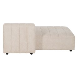 Sofa Beige Polyester Eisen 148 x 100 x 66 cm