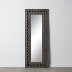 Dressing Mirror Dark brown Crystal Mango wood MDF Wood Vertical 67,3 x 5,1 x 176,5 cm