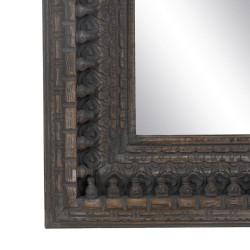 Miroir sur Pied Brun foncé Verre Bois de manguier Bois MDF Vertical 67,3 x 5,1 x 176,5 cm